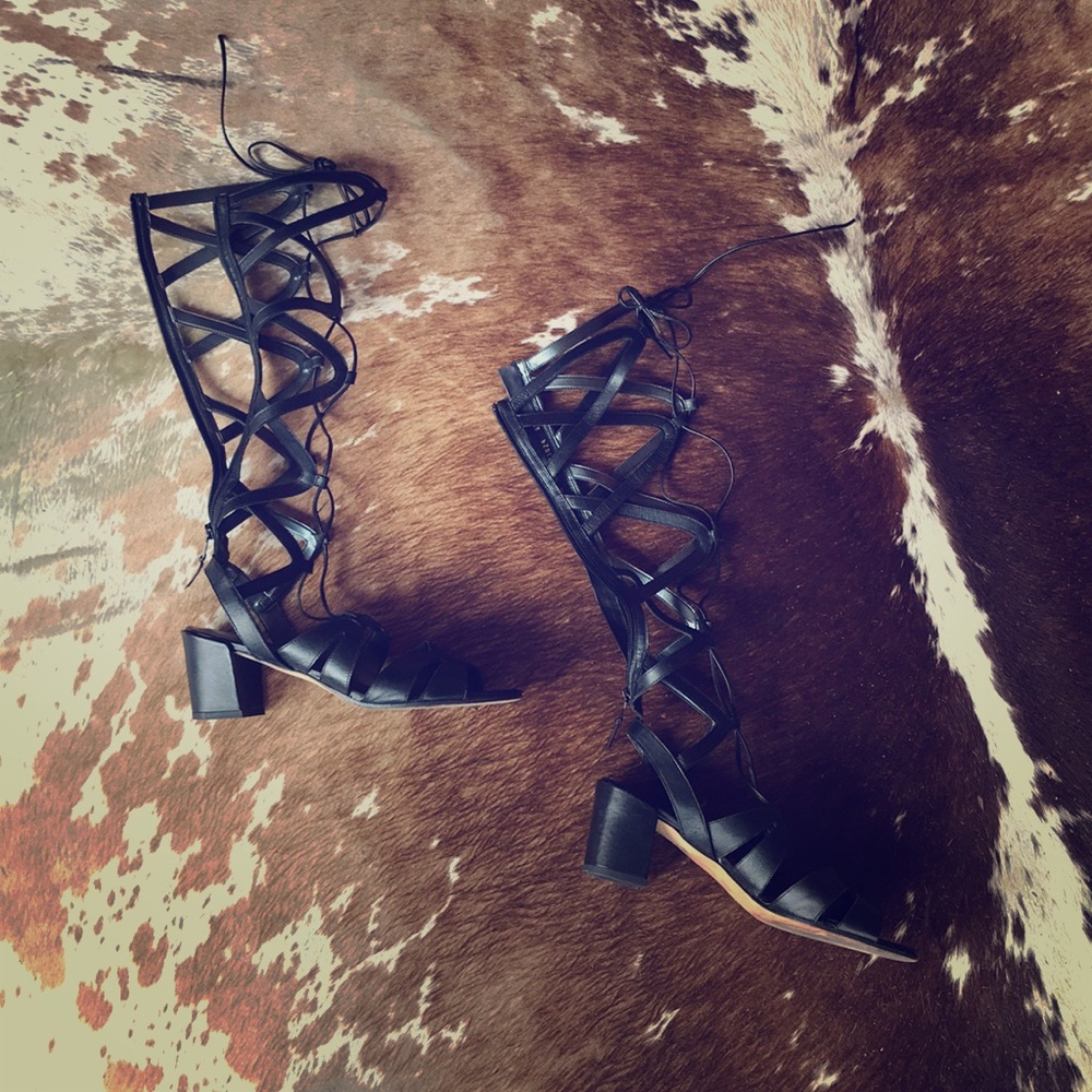 Authentic Stuart Weizmann Women Gladiator Sandals - image 1